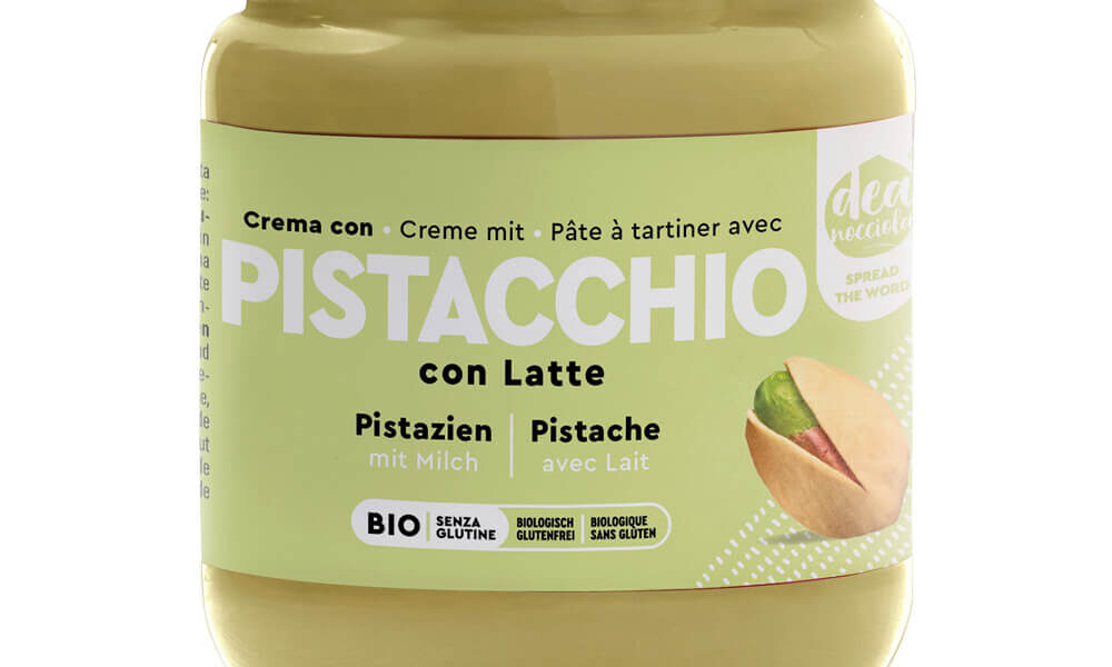Crema spalmabile con pistacchio e latte