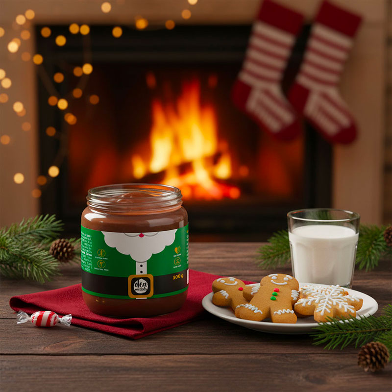 crema spalmabile al latte edizione natalizia