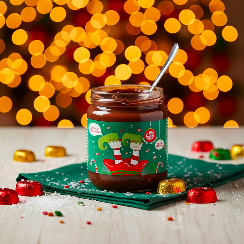 crema spalmabile fondente edizione natalizia