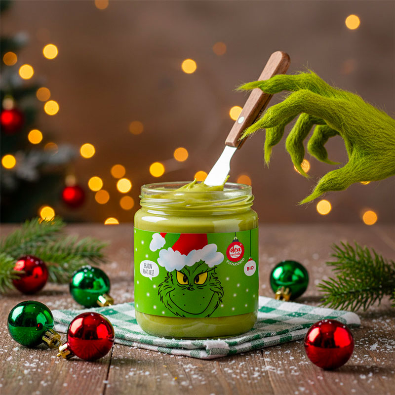 crema spalmabile al pistaccio edizione natalizia