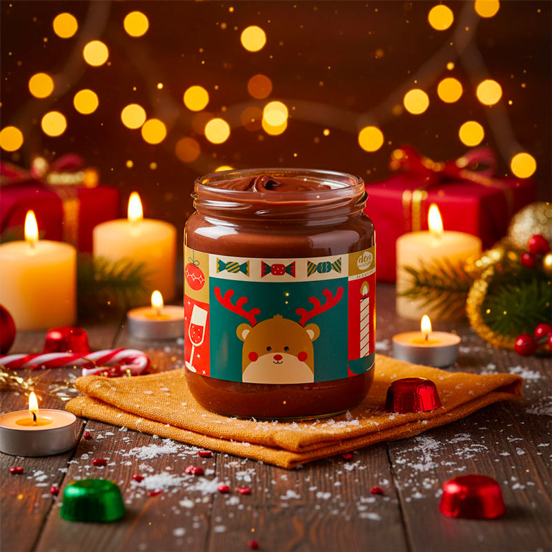 crema spalmabile al latte edizione natalizia