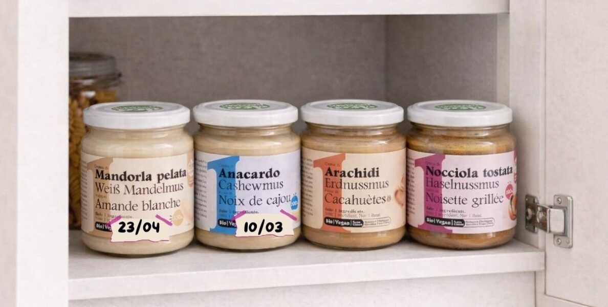 come conservare le creme spalmabili: creme in dispensa