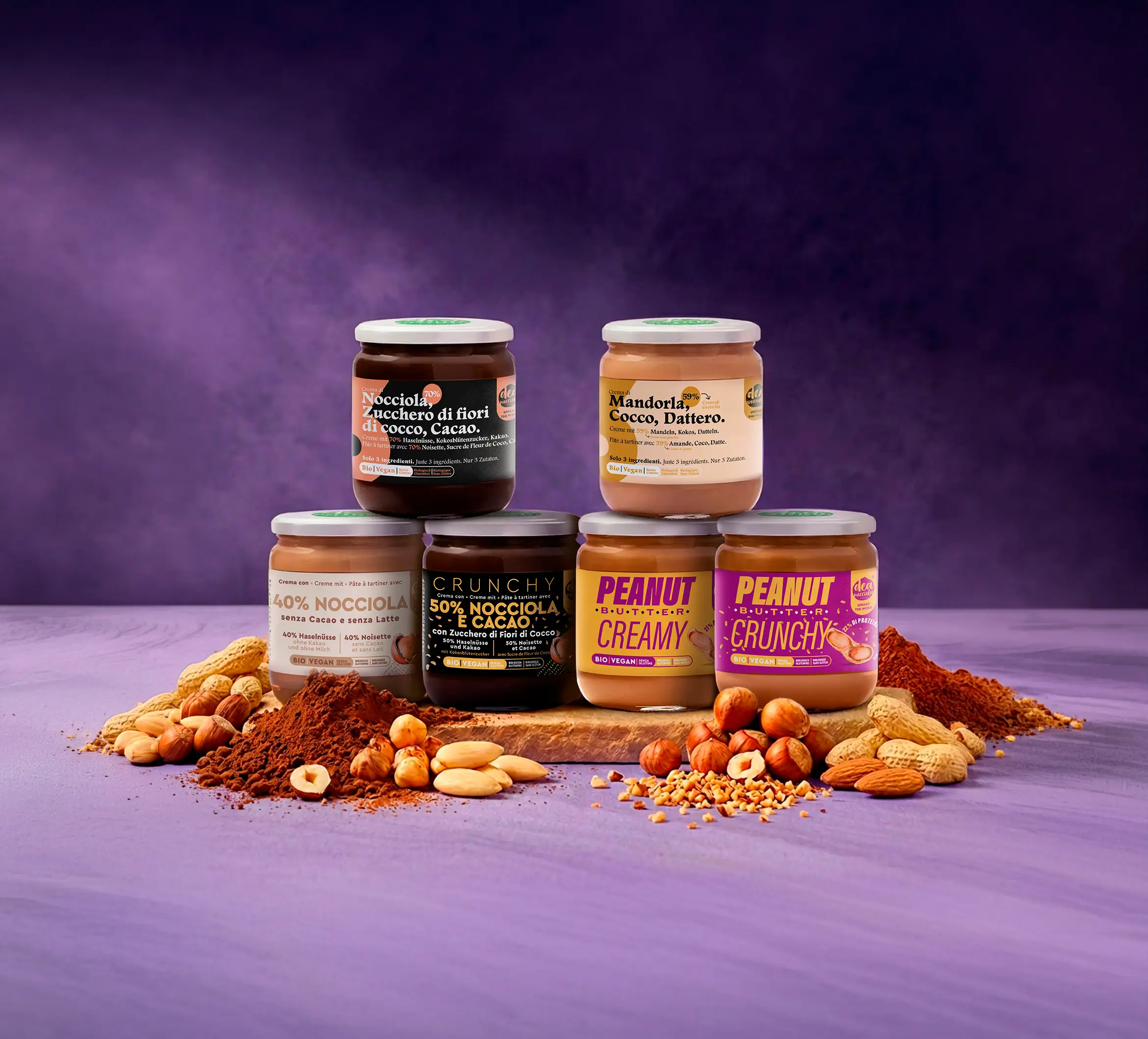 Box premium: selezione di creme spalmabili