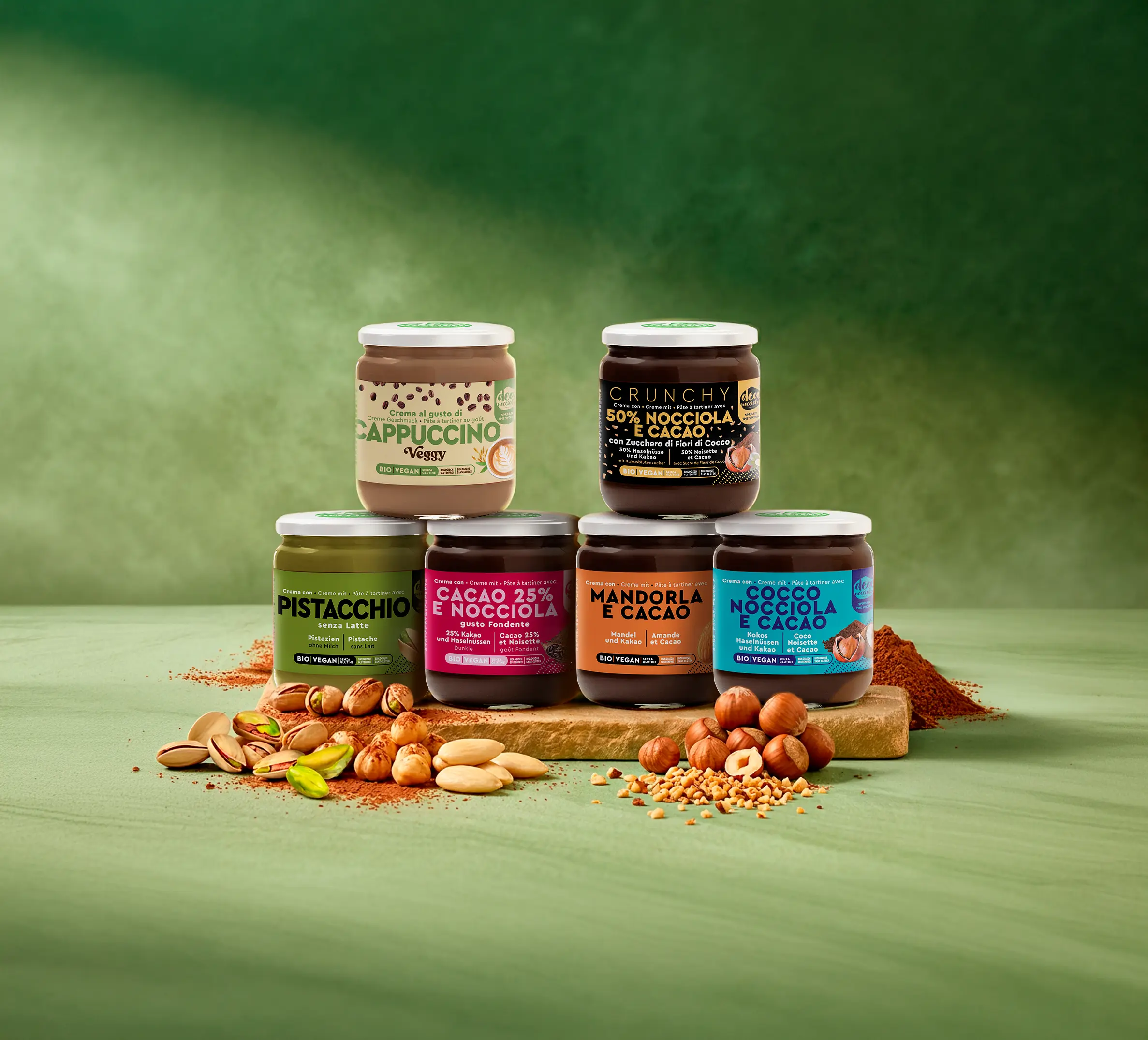 Box vegan: selezione di creme spalmabili vegane