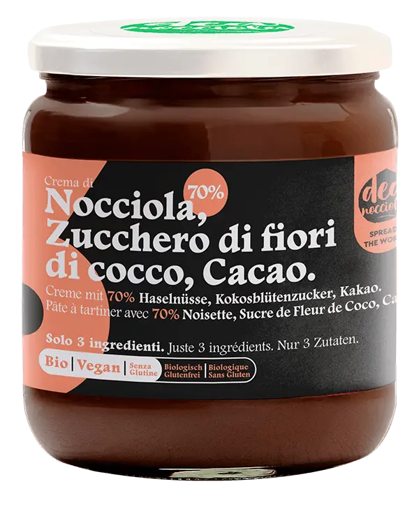 crema spalmabile nocciola, fiori di cocco e cacao box golosa