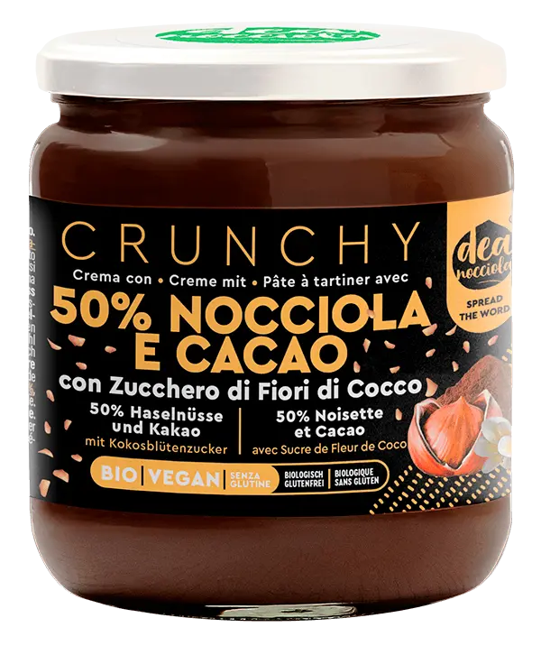 Crema Crunchy con 50% Nocciola e Cacao
