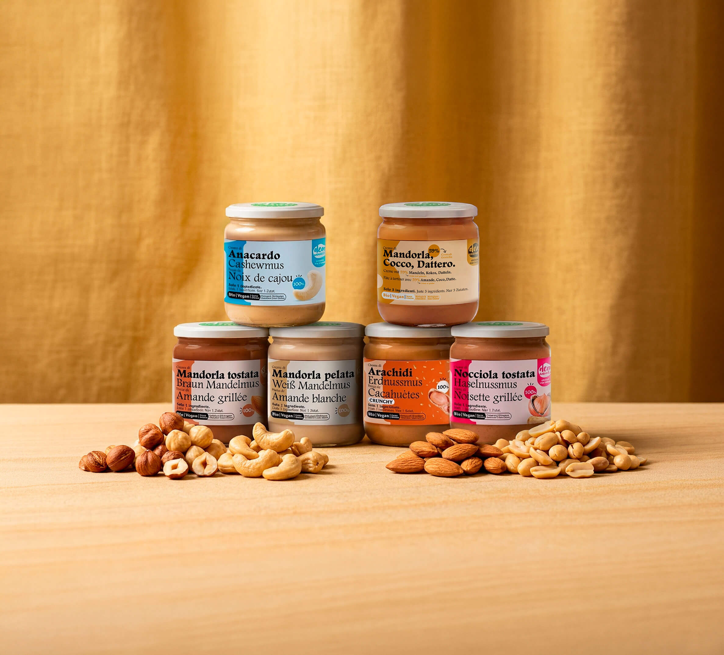 Box naturale: selezione di creme spalmabili 100% frutta secca